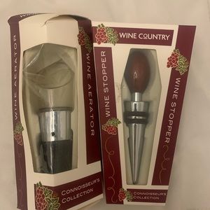 2 Wine Stoppers from Wine Country Connoisseur’s Collection Timeless Classic
